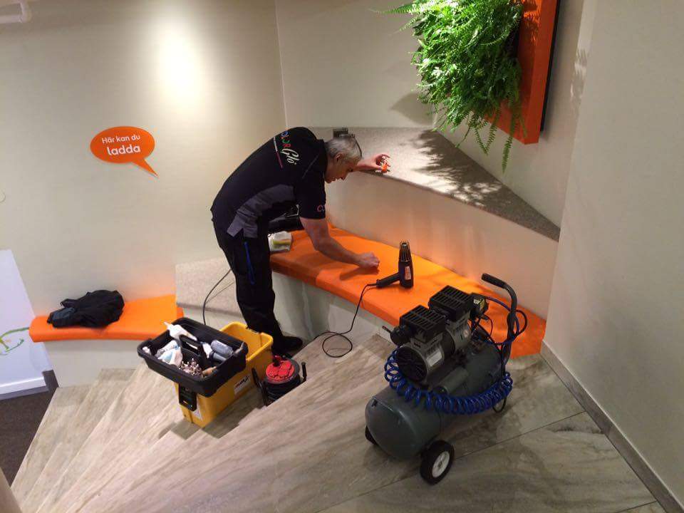 Interiør i offentligt miljø